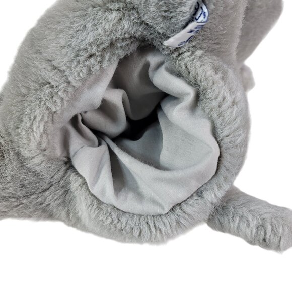 A&A Hand Puppet Elephant Plush Toy Gray Floppy Ears Circus Safari Full Body VTG - Picture 8 of 10